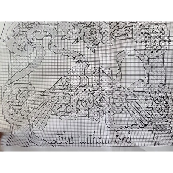 Bobbie G. Designs Cross Stitch Love Without End #L110198 Open Package, READ USED - Picture 6 of 10